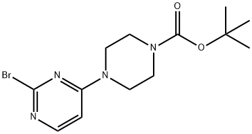 1,1-Dimethylethyl 4-(2-bromo-4-pyrimidinyl)-1-piperazinecarboxylate Struktur