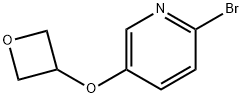 Pyridine, 2-bromo-5-(3-oxetanyloxy)- Struktur