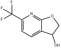 6-(trifluoromethyl)-2,3-dihydrofuro[2,3-b]pyridin-3-ol Struktur