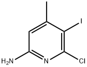 2-Pyridinamine, 6-chloro-5-iodo-4-methyl- Struktur