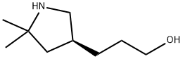 3-Pyrrolidinepropanol, 5,5-dimethyl-, (3S)- Struktur