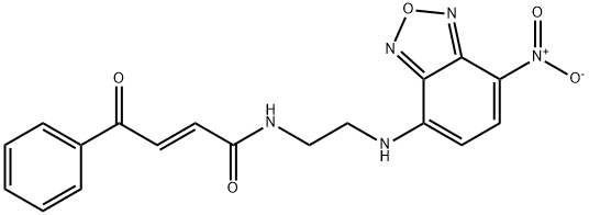 2-Butenamide, N-[2-[(7-nitro-2,1,3-benzoxadiazol-4-yl)amino]ethyl]-4-oxo-4-phenyl-, (2E)- Struktur