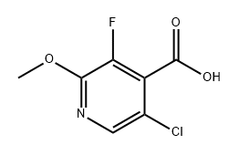 5-Chloro-3-fluoro-2-methoxyisonicotinic acid Struktur