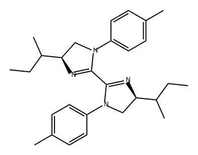 2,2'-Bi-1H-imidazole, 4,4',5,5'-tetrahydro-1,1'-bis(4-methylphenyl)-4,4'-bis(1-methylpropyl)-, (4S,4'S)- Struktur