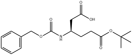 CBZ-D-β-HoGlu(OtBu)-OH Struktur