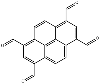 1,3,6,8-Pyrenetetracarboxaldehyde Struktur