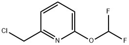 Pyridine, 2-(chloromethyl)-6-(difluoromethoxy)- Struktur