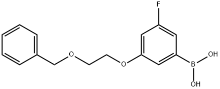 3-[2-(Benzyloxy)ethoxy]-5-fluorophenylboronic acid Struktur