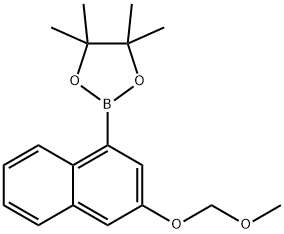 1,3,2-Dioxaborolane, 2-[3-(methoxymethoxy)-1-naphthalenyl]-4,4,5,5-tetramethyl- Struktur