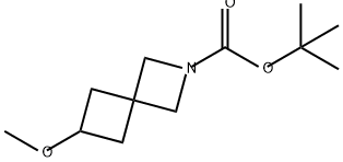 2-Azaspiro[3.3]heptane-2-carboxylic acid, 6-methoxy-, 1,1-dimethylethyl ester Struktur