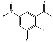 Ethanone, 1-(3-chloro-2-fluoro-5-nitrophenyl)- Struktur