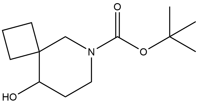 tert-butyl 9-hydroxy-6-azaspiro[3.5]nonane-6-carboxylate Struktur