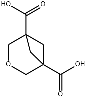 3-Oxabicyclo[3.1.1]heptane-1,5-dicarboxylic acid Struktur