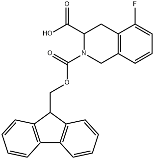 2,3(1H)-Isoquinolinedicarboxylic acid, 5-fluoro-3,4-dihydro-, 2-(9H-fluoren-9-ylmethyl) ester Struktur