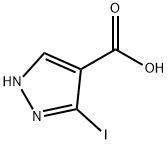 1H-Pyrazole-4-carboxylic acid, 3-iodo- Struktur