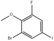 Benzene, 1-bromo-3-fluoro-5-iodo-2-methoxy- Struktur