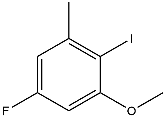 5-fluoro-2-iodo-1-methoxy-3-methylbenzene Struktur