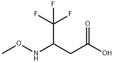 Butanoic acid, 4,4,4-trifluoro-3-(methoxyamino)- Struktur