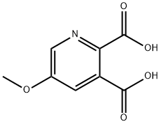 2,3-Pyridinedicarboxylic acid, 5-methoxy- Struktur