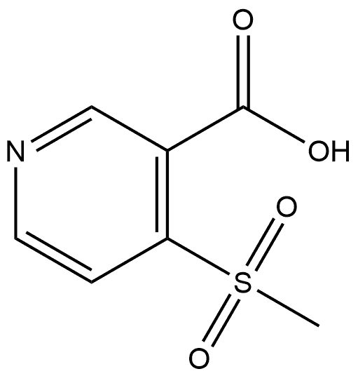 4-(Methylsulfonyl)-3-pyridinecarboxylic acid Struktur