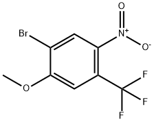 Benzene, 1-bromo-2-methoxy-5-nitro-4-(trifluoromethyl)- Struktur