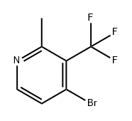 Pyridine, 4-bromo-2-methyl-3-(trifluoromethyl)- Struktur