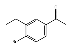 Ethanone, 1-(4-bromo-3-ethylphenyl)- Struktur