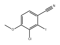 Benzonitrile, 3-chloro-2-iodo-4-methoxy- Struktur