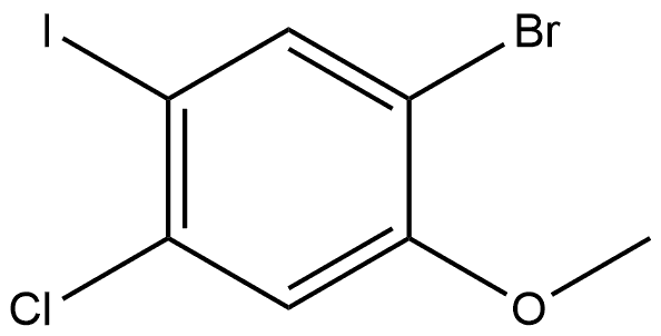 1-bromo-4-chloro-5-iodo-2-methoxybenzene Struktur