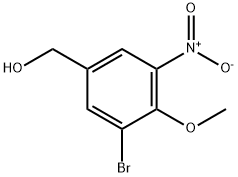 Benzenemethanol, 3-bromo-4-methoxy-5-nitro- Struktur