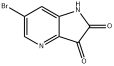 1H-Pyrrolo[3,2-b]pyridine-2,3-dione, 6-bromo- Struktur