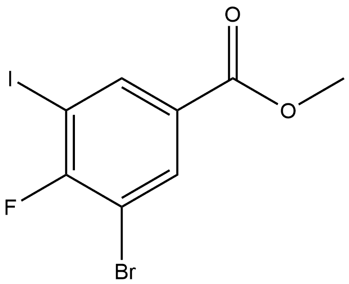 Methyl 3-bromo-4-fluoro-5-iodobenzoate Struktur