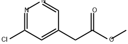 4-Pyridazineacetic acid, 6-chloro-, methyl ester Struktur