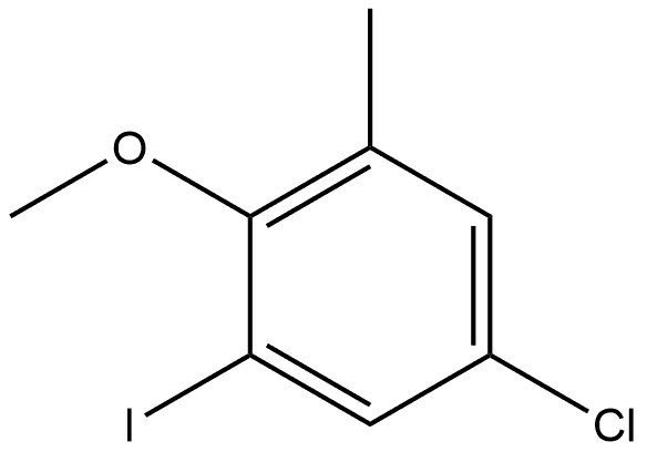 5-Chloro-1-iodo-2-methoxy-3-methyl-benzene Struktur