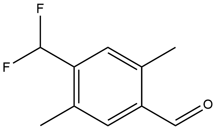 4-(difluoromethyl)-2,5-dimethylbenzaldehyde Struktur