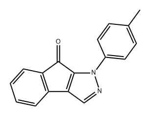 Indeno[2,1-c]pyrazol-8(1H)-one, 1-(4-methylphenyl)- Struktur