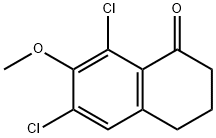 1(2H)-Naphthalenone, 6,8-dichloro-3,4-dihydro-7-methoxy- Struktur