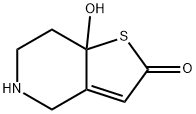 Thieno[3,2-c]pyridin-2(4H)-one, 5,6,7,7a-tetrahydro-7a-hydroxy- Struktur