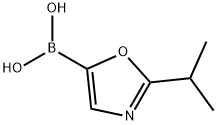 2-Isopropyl-oxazole-5-boronic acid Struktur