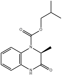 1(2H)-Quinoxalinecarboxylic acid, 3,4-dihydro-2-methyl-3-oxo-, 2-methylpropyl ester, (2S)- Struktur