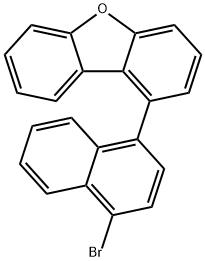 Dibenzofuran, 1-(4-bromo-1-naphthalenyl)- Struktur