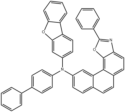 Phenanthro[3,4-d]oxazol-10-amine, N-[1,1'-biphenyl]-4-yl-N-3-dibenzofuranyl-2-phenyl- Struktur