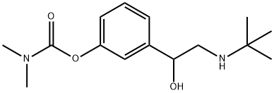 Carbamic acid, N,N-dimethyl-, 3-[2-[(1,1-dimethylethyl)amino]-1-hydroxyethyl]phenyl ester Struktur