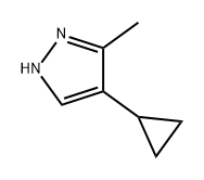 1H-Pyrazole, 4-cyclopropyl-3-methyl- Struktur