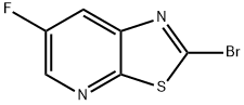 Thiazolo[5,4-b]pyridine, 2-bromo-6-fluoro- Struktur