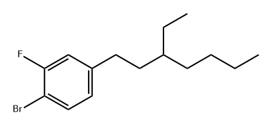 Benzene, 1-bromo-4-(3-ethylheptyl)-2-fluoro- Struktur