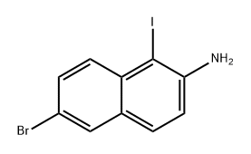 2-Naphthalenamine, 6-bromo-1-iodo- Struktur