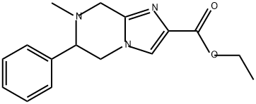 Imidazo[1,2-a]pyrazine-2-carboxylic acid, 5,6,7,8-tetrahydro-7-methyl-6-phenyl-, ethyl ester Struktur