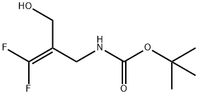 Carbamic acid, N-[3,3-difluoro-2-(hydroxymethyl)-2-propen-1-yl]-, 1,1-dimethylethyl ester Struktur