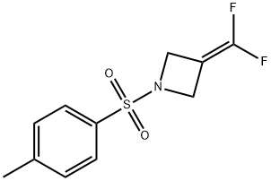 Azetidine, 3-(difluoromethylene)-1-[(4-methylphenyl)sulfonyl]- Struktur